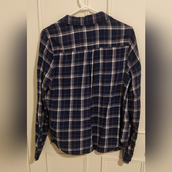 Forever 21 Blue Plaid Shirt - Picture 2 of 3